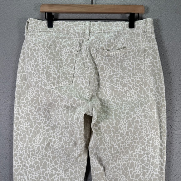 NYDJ Animal‎ Print Ankle Jeans Womens 12 Beige Lift Tuck Comfort Stretch Classic - Picture 5 of 15